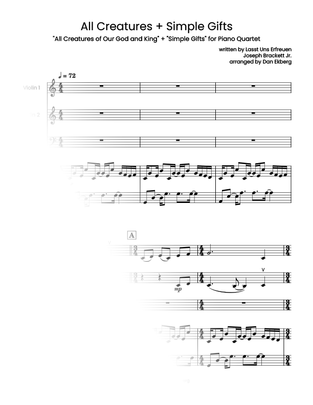 All Creatures of Our God & King + Simple Gifts Medley