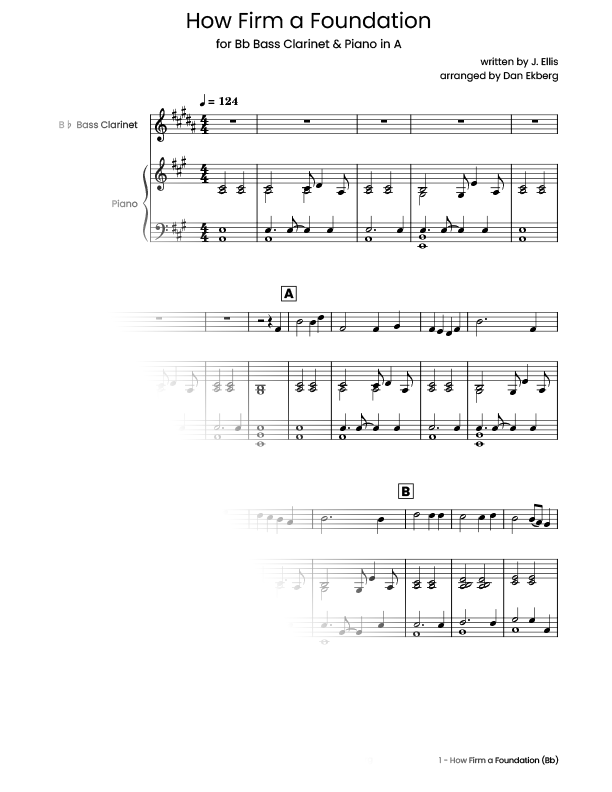  Hymns for Bass Clarinet & Piano