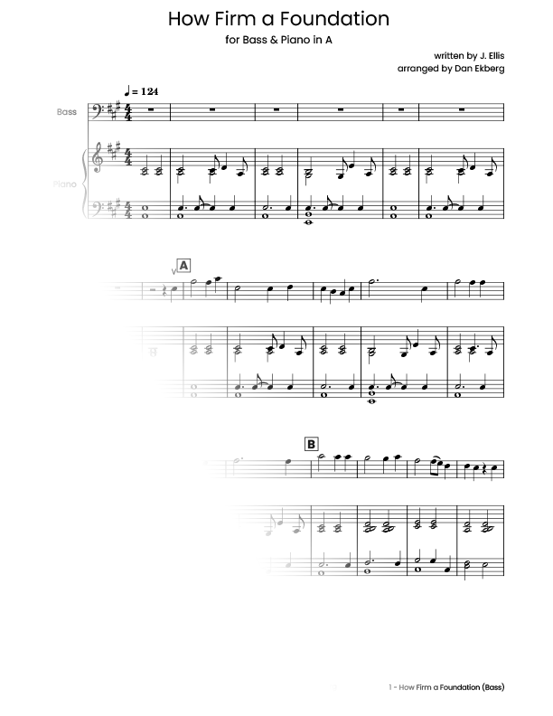  Hymns for Bass & Piano