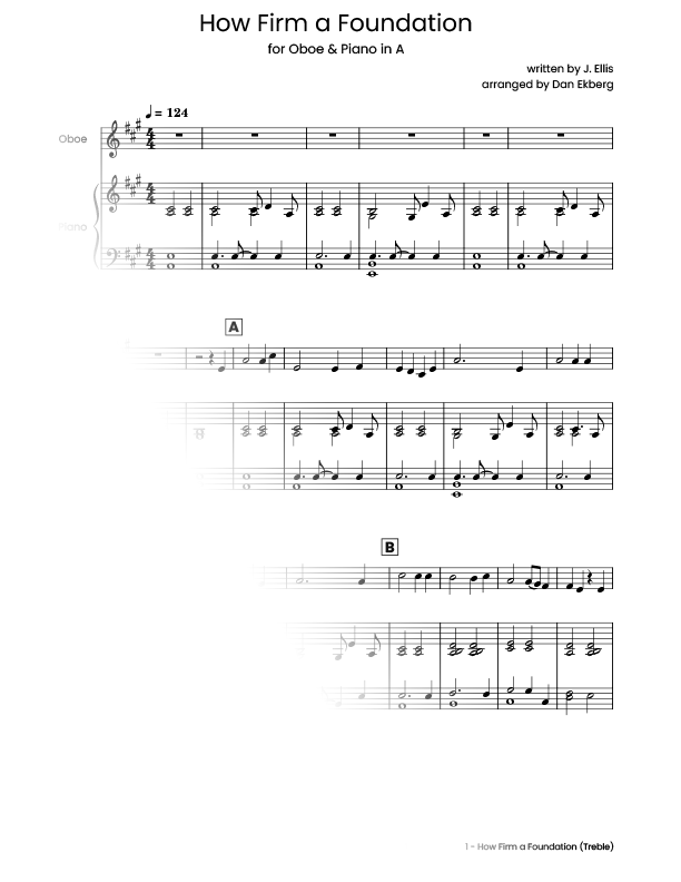  Hymns for Oboe & Piano