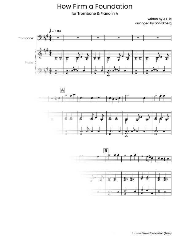  Hymns for Trombone & Piano