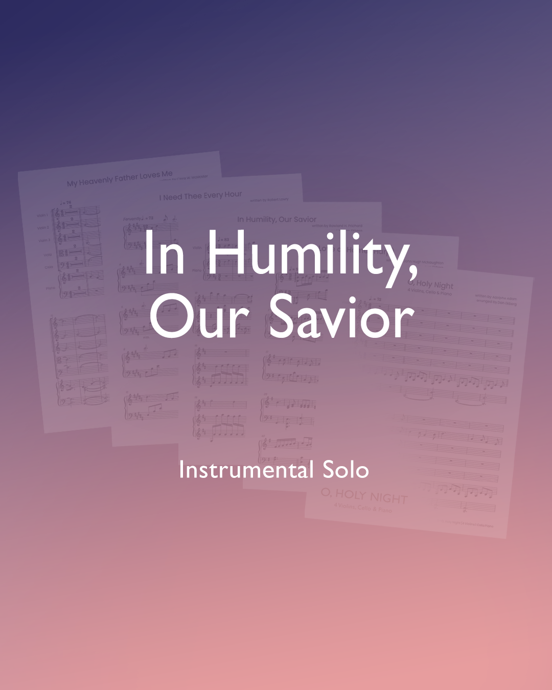 In Humility, Our Savior