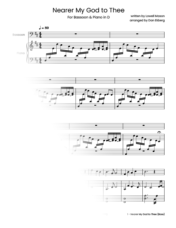  Hymns for Bassoon & Piano