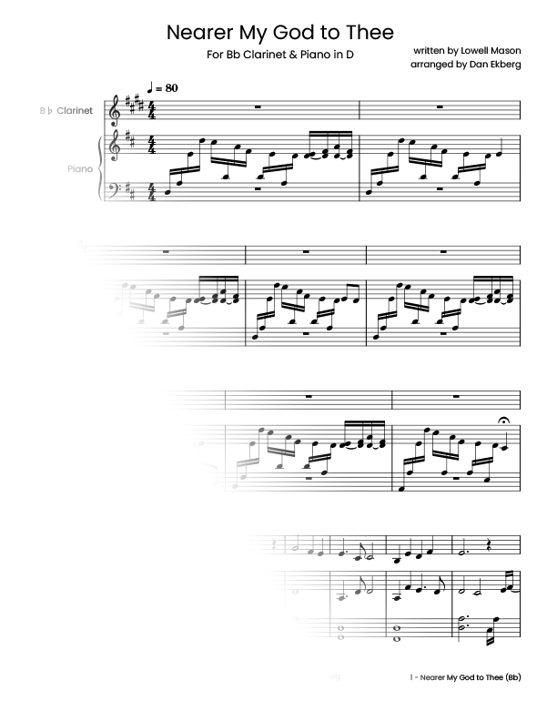  Hymns for Clarinet & Piano