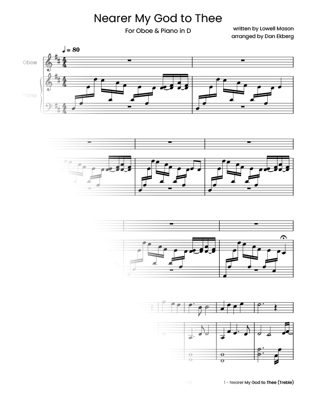  Hymns for Oboe & Piano