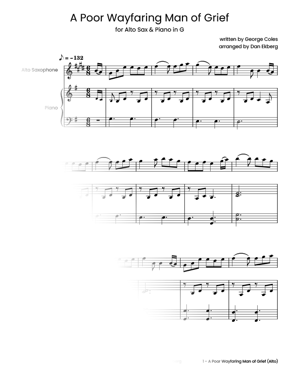  Hymns for Alto Sax & Piano