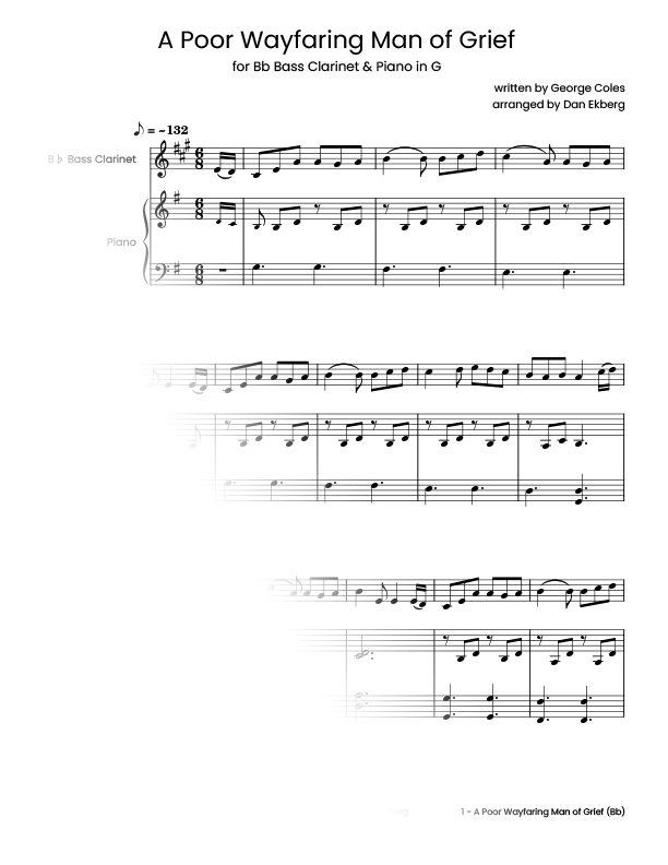  Hymns for Bass Clarinet & Piano