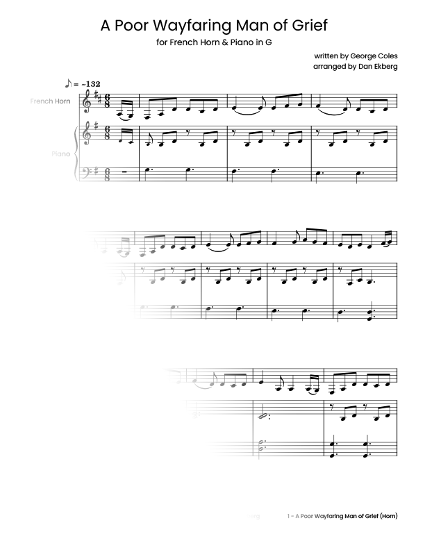  Hymns for French Horn & Piano