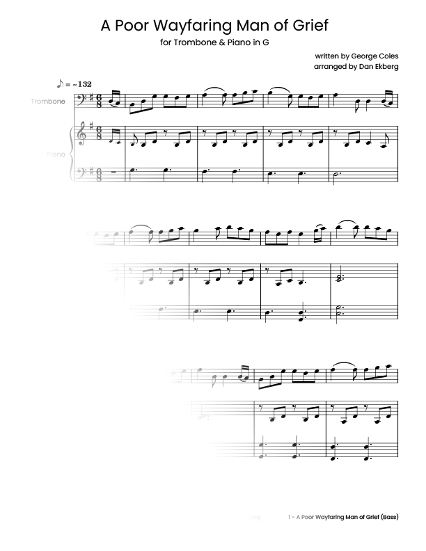  Hymns for Trombone & Piano