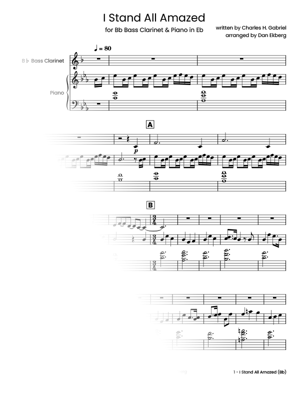  Hymns for Bass Clarinet & Piano