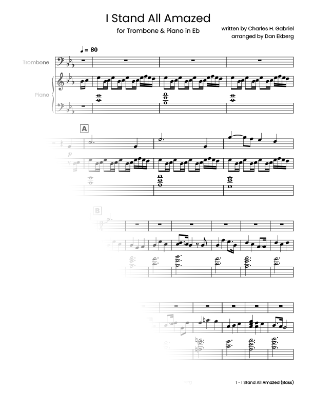  Hymns for Trombone & Piano