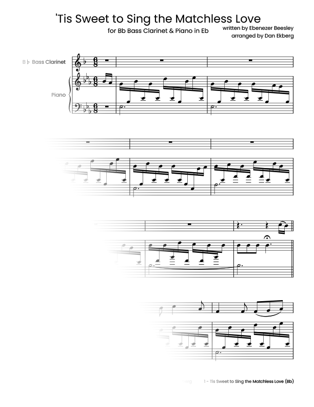 Tis' Sweet to Sing the Matchless Love