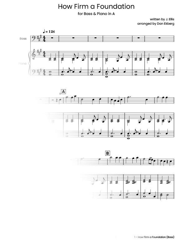 ‎ Hymns for Bass & Piano