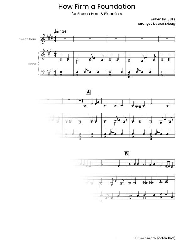 ‎ Hymns for French Horn & Piano