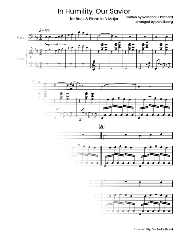 ‎ Hymns for Bass & Piano