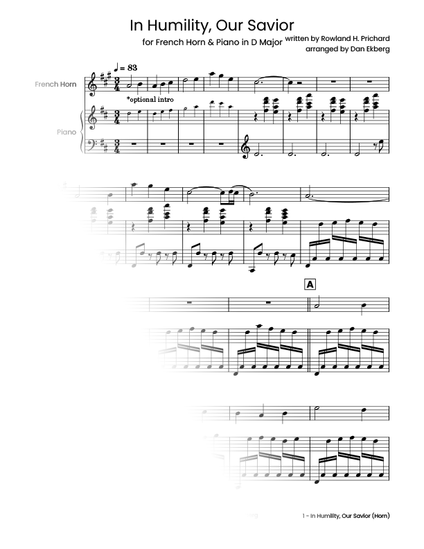 ‎ Hymns for French Horn & Piano