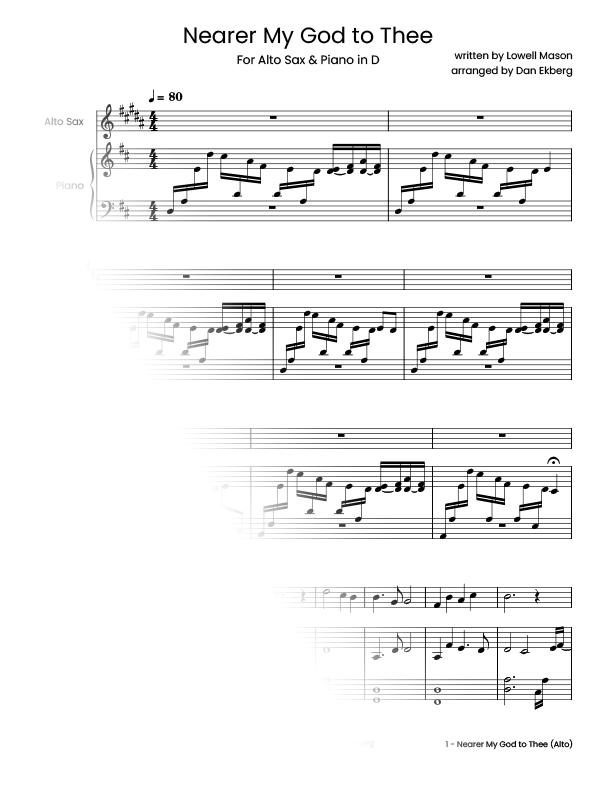 ‎ Hymns for Alto Sax & Piano