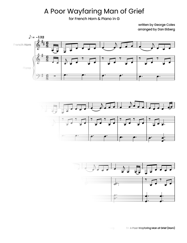 ‎ Hymns for French Horn & Piano