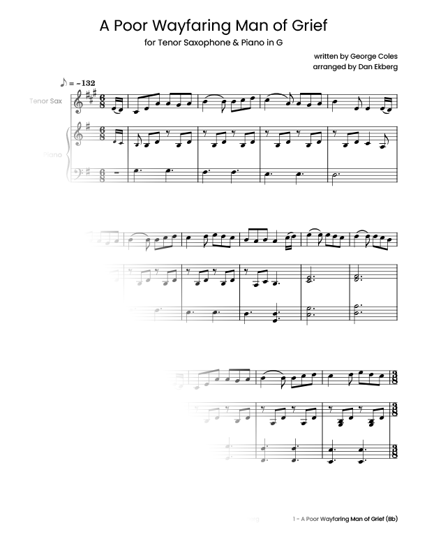 ‎ Hymns for Tenor Sax & Piano