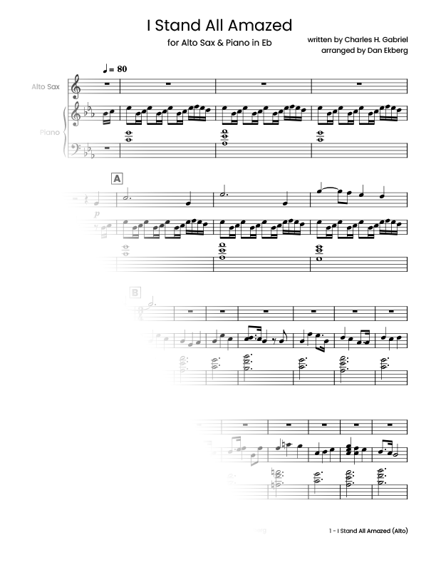 ‎ Hymns for Alto Sax & Piano