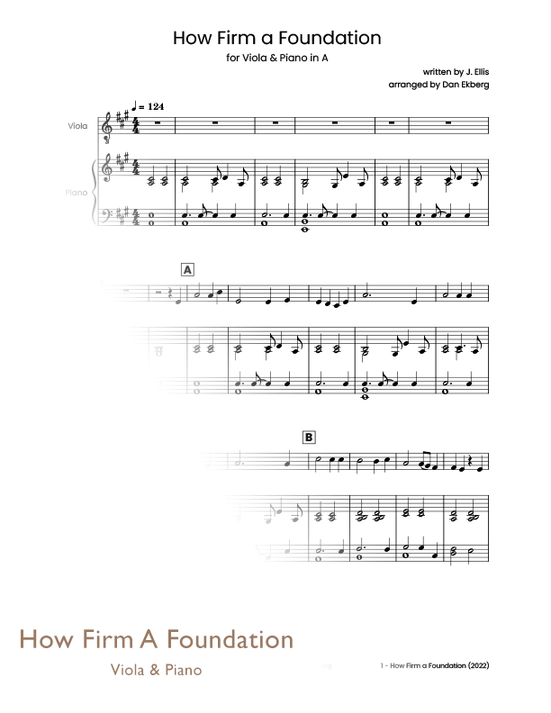 ‎ Hymns for Viola & Piano